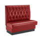 48" Length Single Booth W/ Red Vinyl Seat