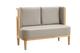 48" Length Single Booth with Beige Vinyl Seat and Back