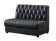 Length Black Indoor Single Booth w/ Vinyl Seat