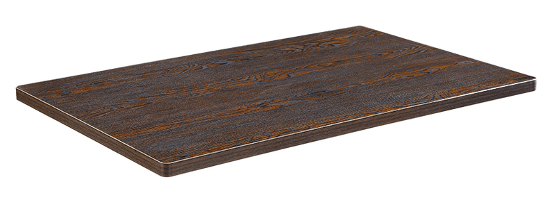 Indoor Melamine Dark Walnut Wood Grain Table Top