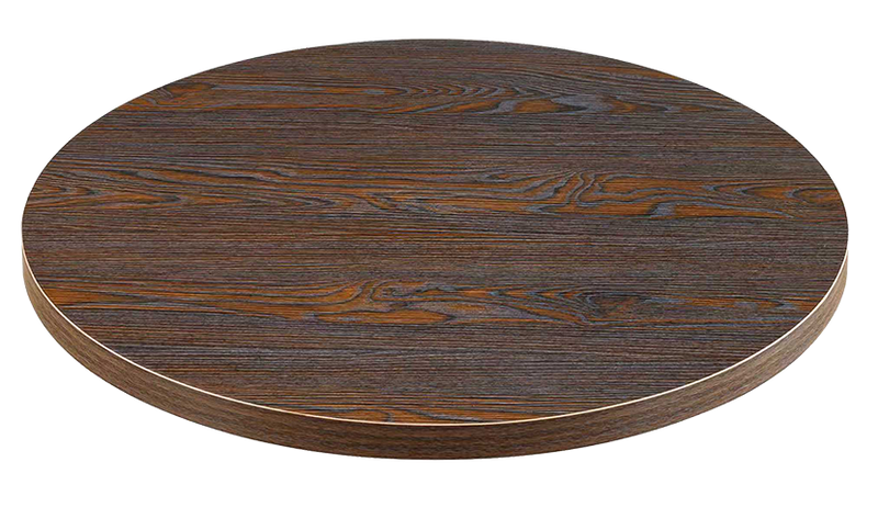 Indoor Melamine Dark Walnut Wood Grain Table Top