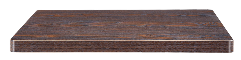 Indoor Melamine Dark Walnut Wood Grain Table Top