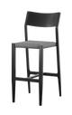 Outdoor Aluminum Barstool with Poly Woven Back & Seat