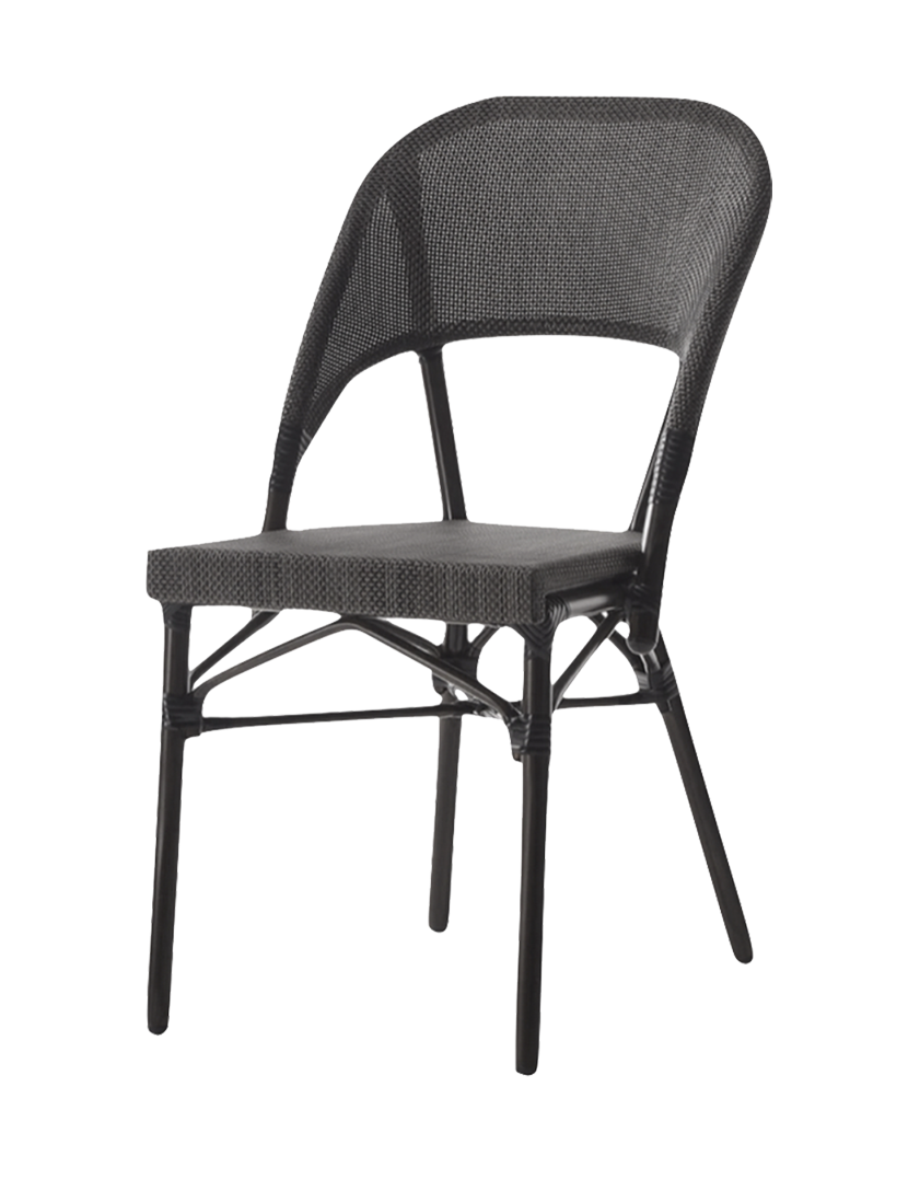 Outdoor Steel Chair with Textilene Mesh Seat and Back