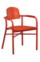 Outdoor Orange Metal Chair