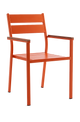 Outdoor Orange Metal ArmChair