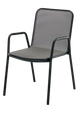 Modern Metal Outdoor Textilene Dining Armchair