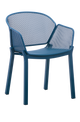 Modern Outdoor Metal Mesh Dining Armchair with Powder-Coated Finish
