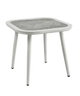 Aluminum Table with 3D printing tempered glass Table Top, Finish White