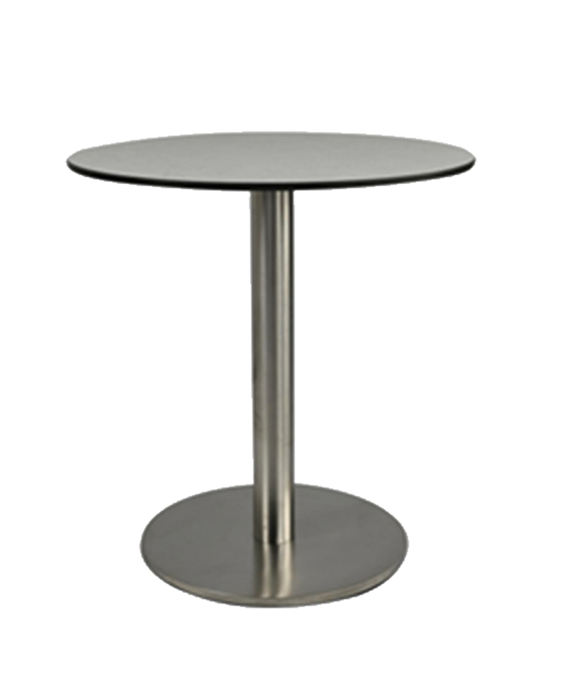 Aluminum Table with HPL Table Top, Finish Silver