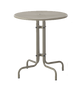 26" Round Outdoor Champagne Metal Powder-Coated Table