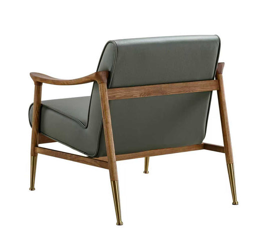 Ashwood Wood Grain Single Booth w/ Grey Vinyl Seat