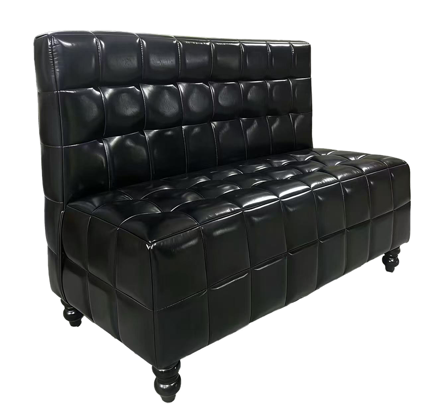 Indoor Black Vinyl Single Booth