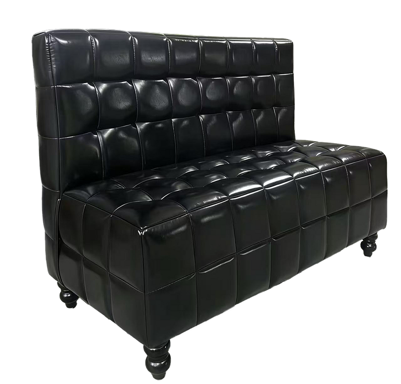 Indoor Black Vinyl Single Booth