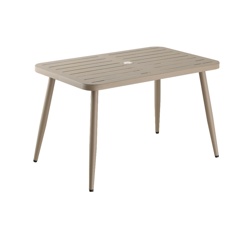 Outdoor Metal Table Finish Beige