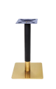 Indoor  22'' x 22''  Stainless Steel Table Base in Gold and Black Finish