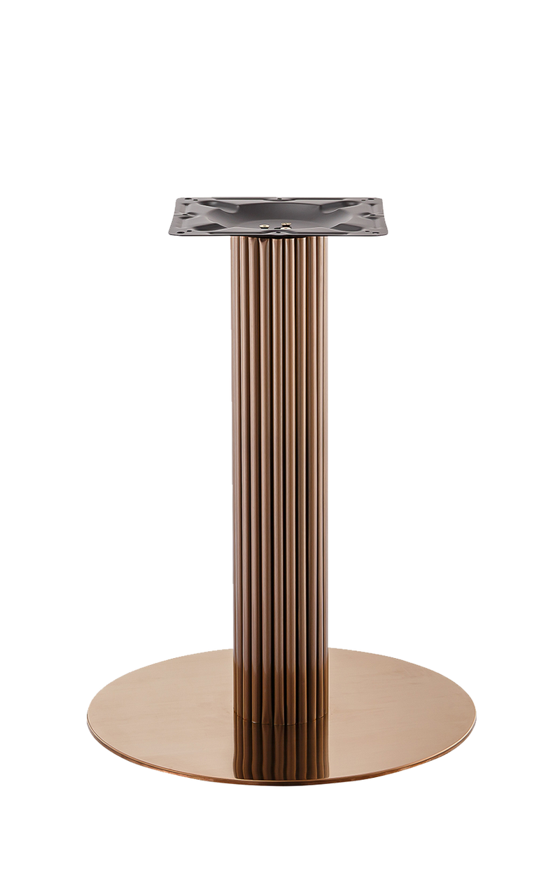 22" Round Golden Stainless Table Base, 3 PCS Easy Assembly