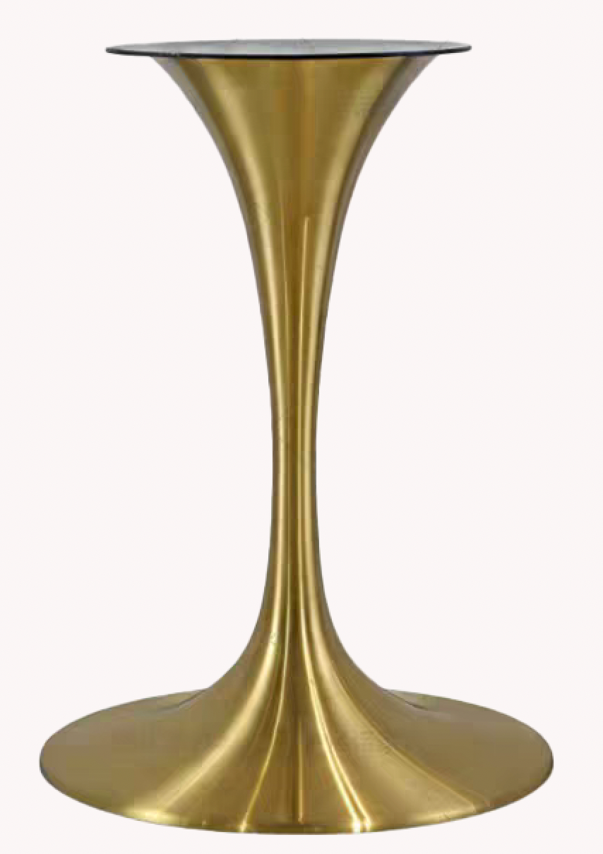 Indoor 20" Round Base Stainless Table Base, Finish Golden
