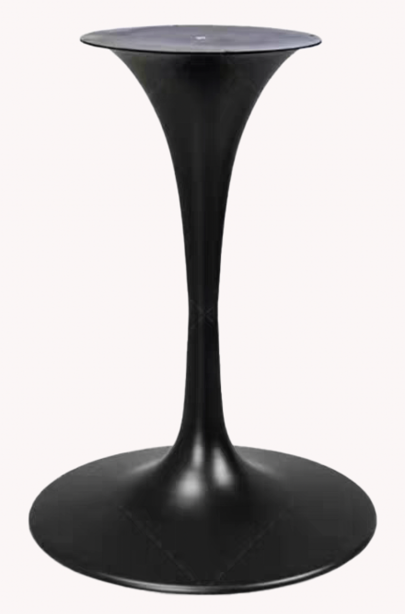 Indoor 20" Round Base Metal Table Base, Finish Black