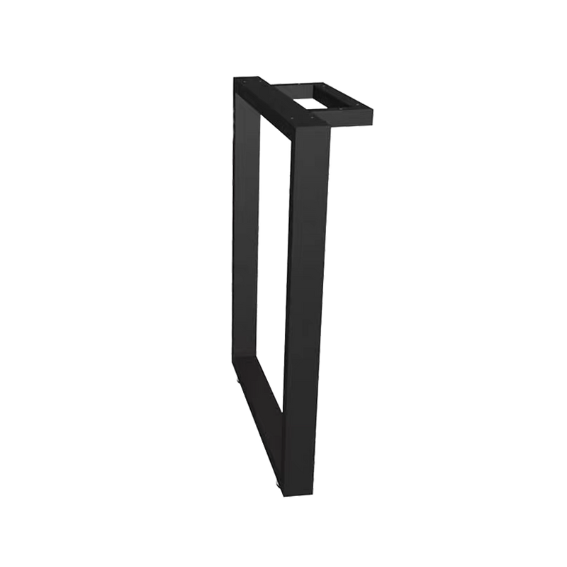 Indoor 5"X 28" Metal Table Base, Finish Black/White/Golden