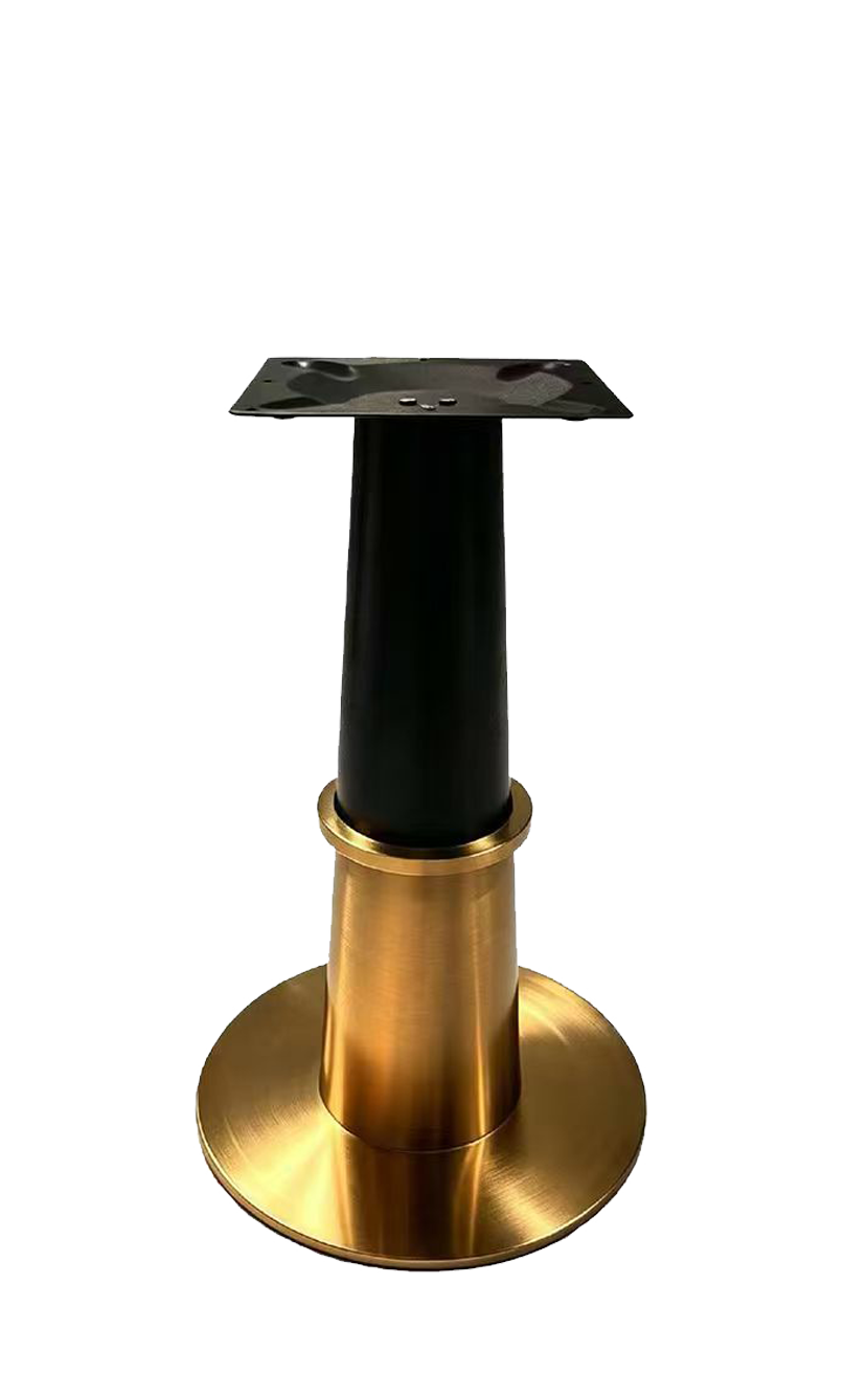Indoor 18" Round Table Base w/ Golden Base&Cloumn