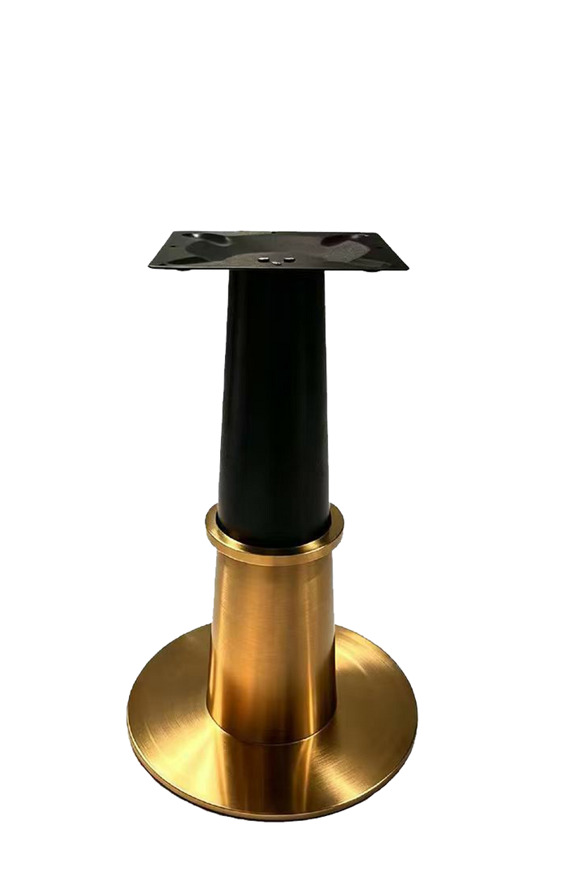 Indoor 18" Round Table Base w/ Golden Base&Cloumn