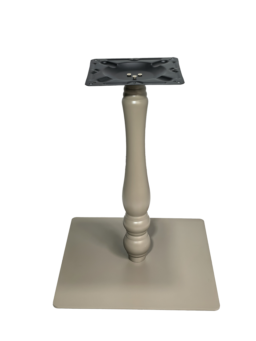 22"X22" Indoor Metal Table Base, Finish Grey