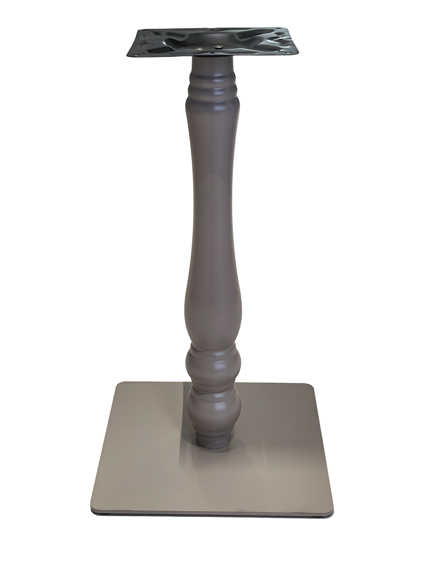 16"X16" Indoor Metal Table Base, Finish Grey