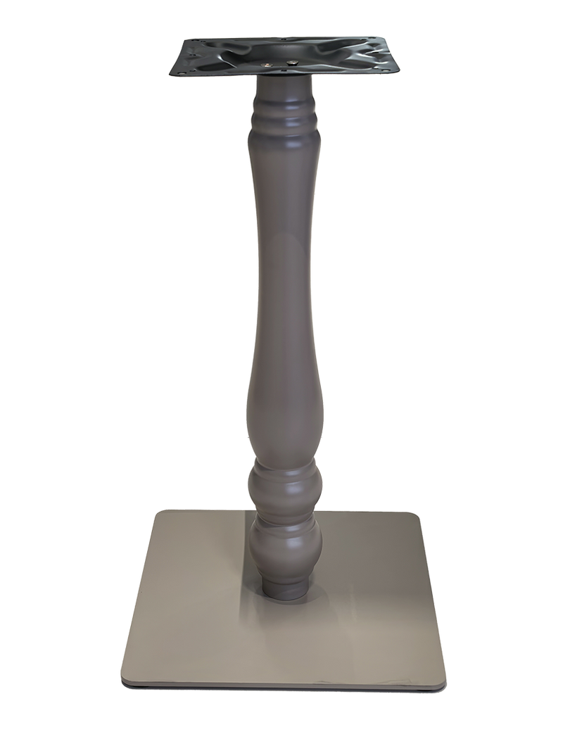 16"X16" Indoor Metal Table Base, Finish Grey