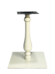 22"X22" Indoor Metal Table Base, Finish Beige