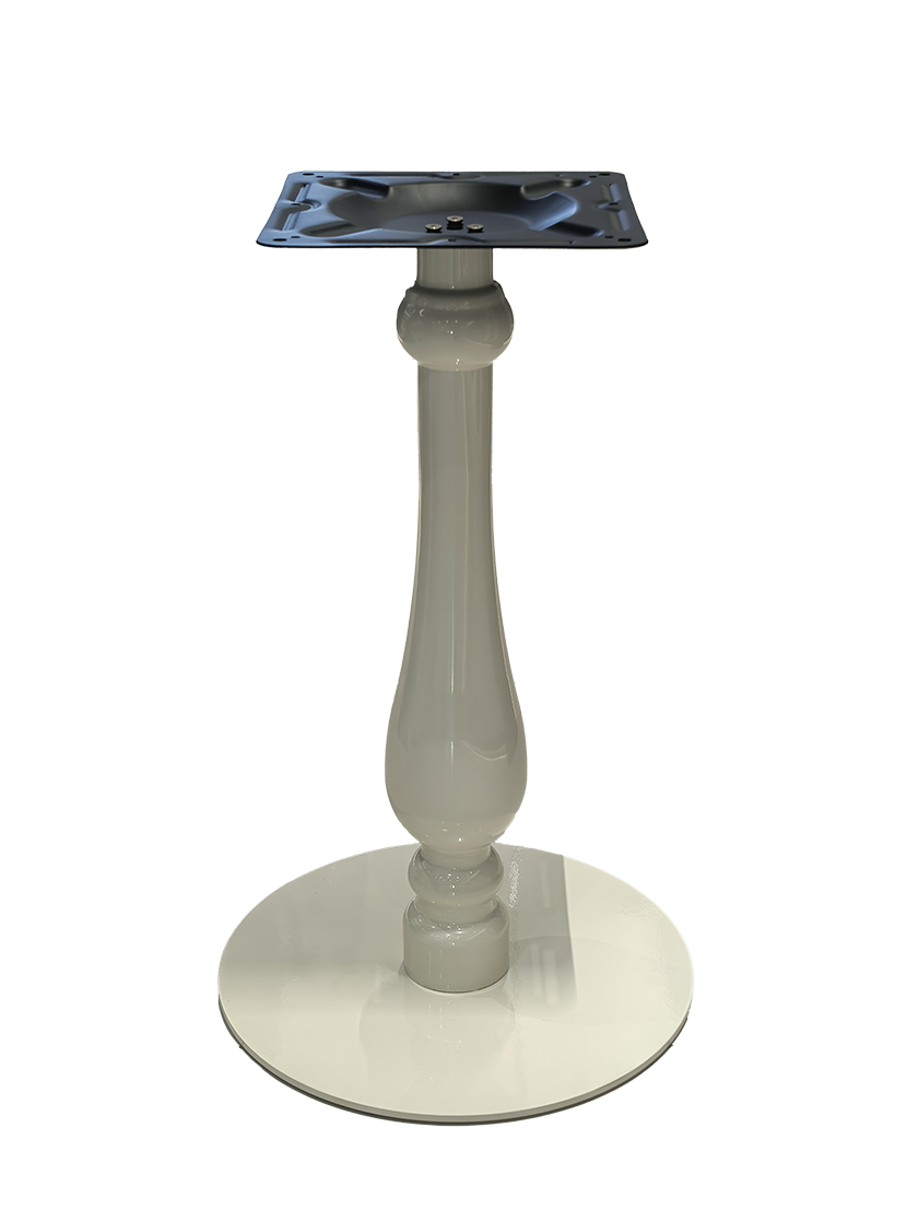 16"Round Indoor Beige Metal Table Base