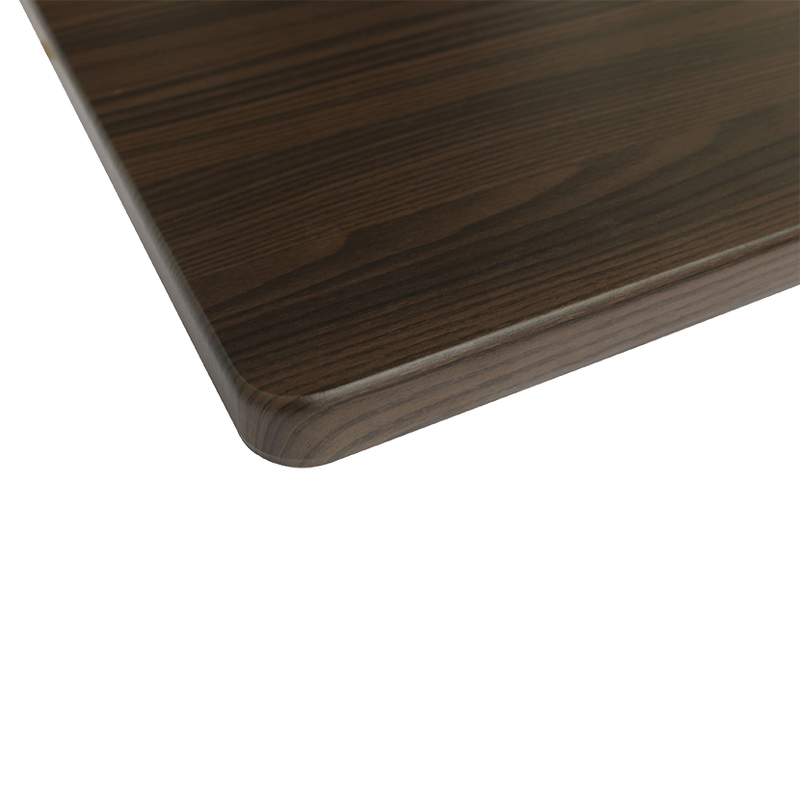 Indoor 1-1/4" Laminate Table Top, Finish Walnut