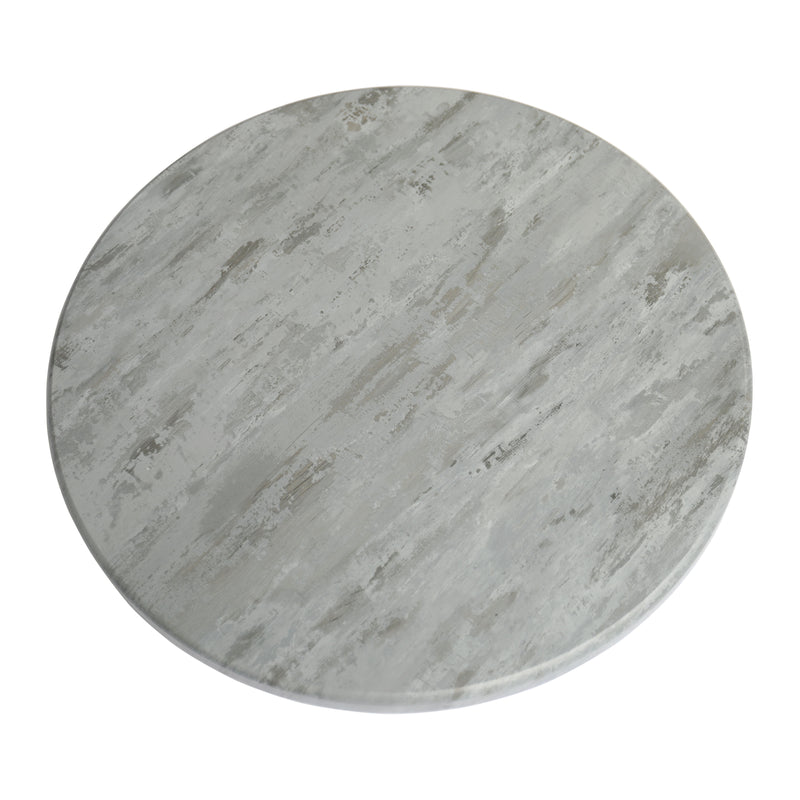 Indoor 1-1/4" Laminate Table Top, Finish White Snow