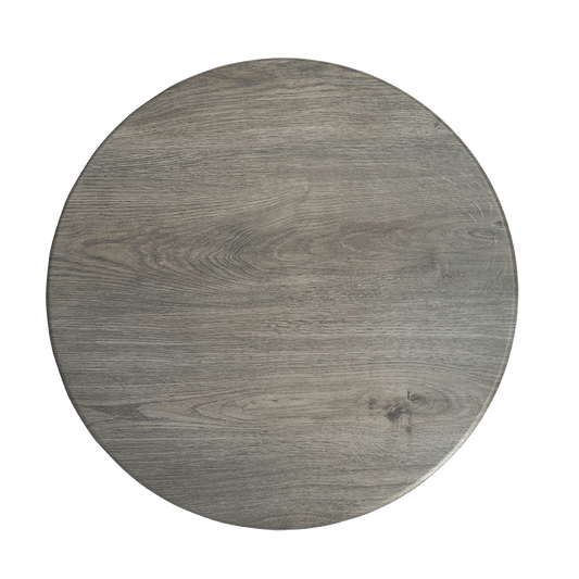 Indoor 1-1/4" Laminate Table Top, Finish Gray Wood Grain
