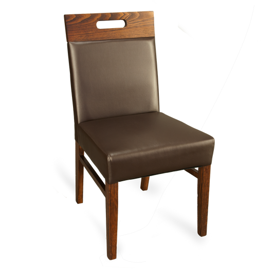 Upholstered Square Inset Back Chair