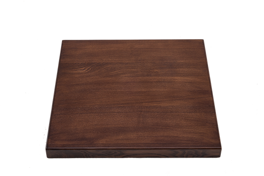Indoor Ash Wood Table Top, Finish Dark Walnut
