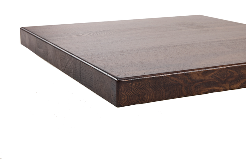 Indoor Ash Wood Table Top, Finish Dark Walnut