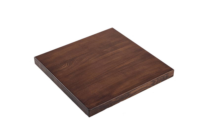 Indoor Ash Wood Table Top, Finish Dark Walnut