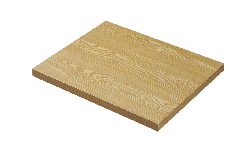 Melamine In Yellow Natural Wood Grain Table Top