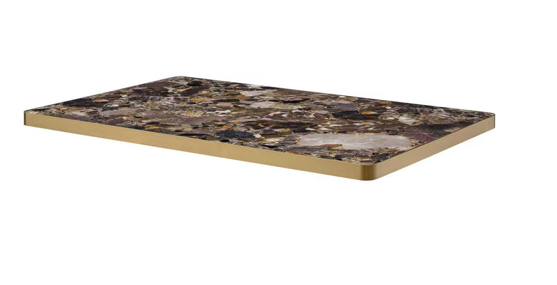 Sintered Stone Table Top W/ Mocha Gold