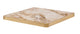 Golden Sintered Stone Table Top with Gold Stainless Steel Edge