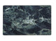 Amazon Emerald Sintered Stone Table Top W/ Gold Stainless Steel Edge