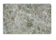 Emerald Green Sintered Stone Table Top W/ Gold Stainless Steel Edge