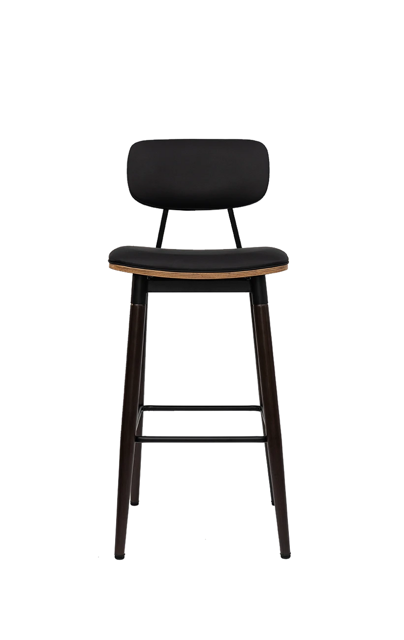 Black Metal Frame with Black Seat&Back